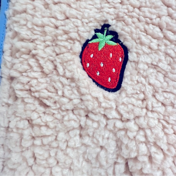 Hayden LA Girls Pink Sherpa Fleece Full Zip Jacket size 13 / 14 - Picture 3 of 8